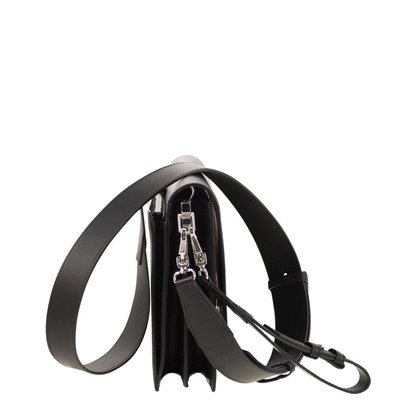 Biancaroughs Medium Leather Crossbody Bag Black - Image 3