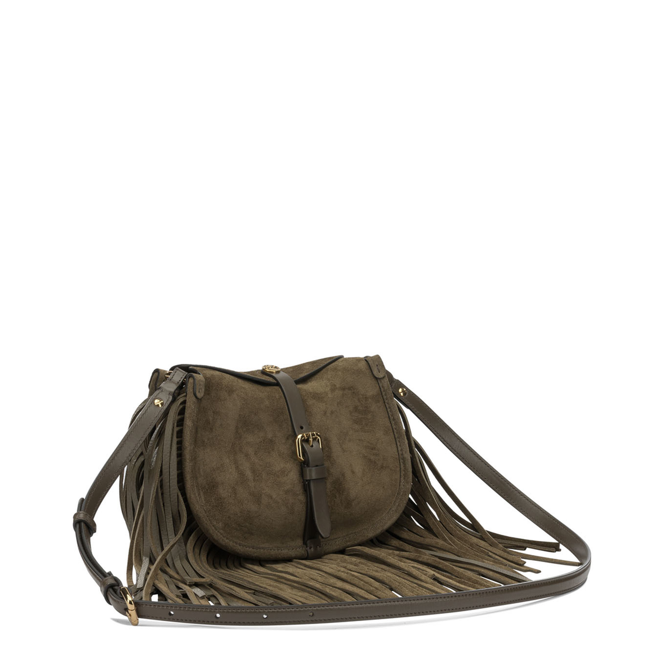 Small Calfskin Suede Bag - Camel - Image 2