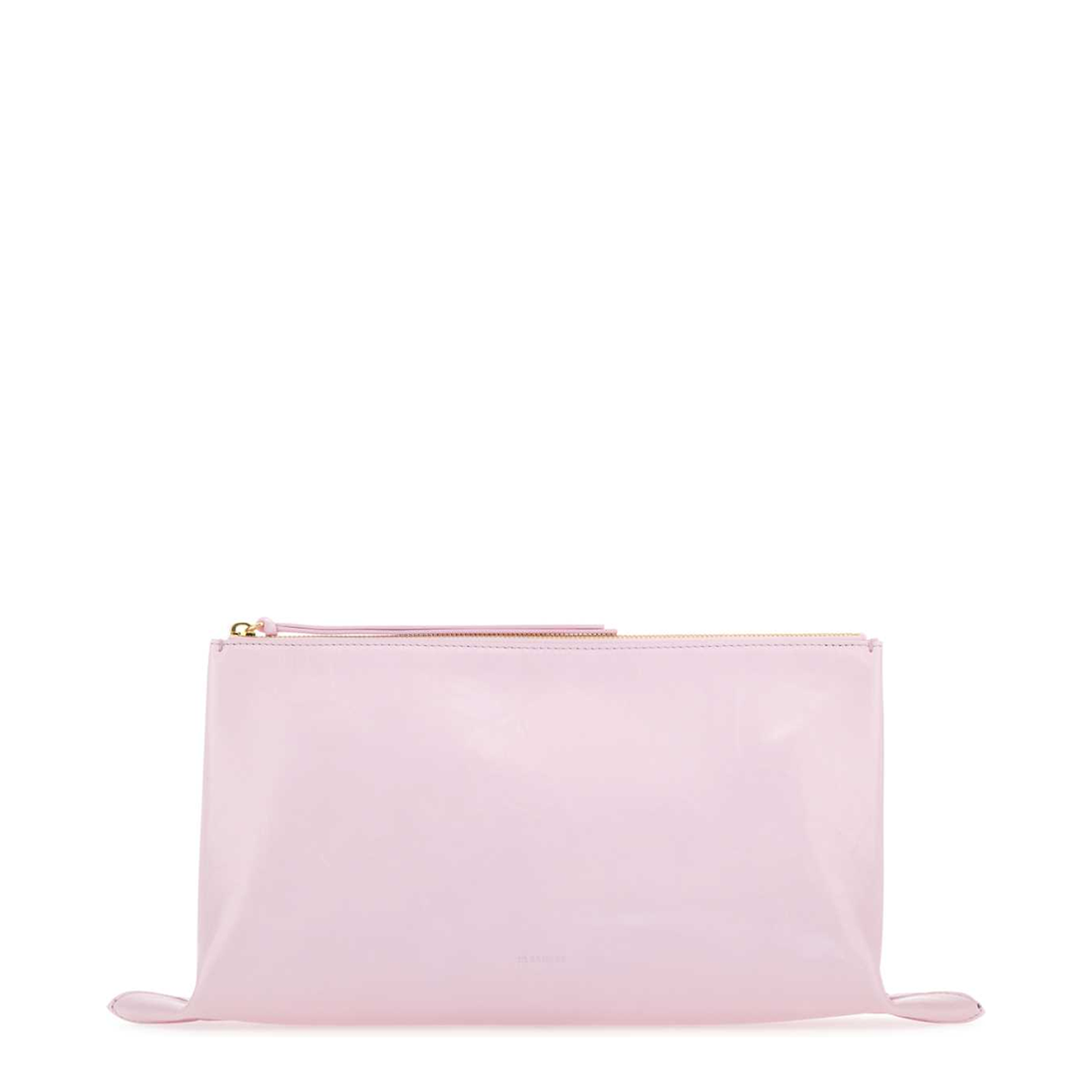 Pastel Pink Leather Medium Clutch - Image 3