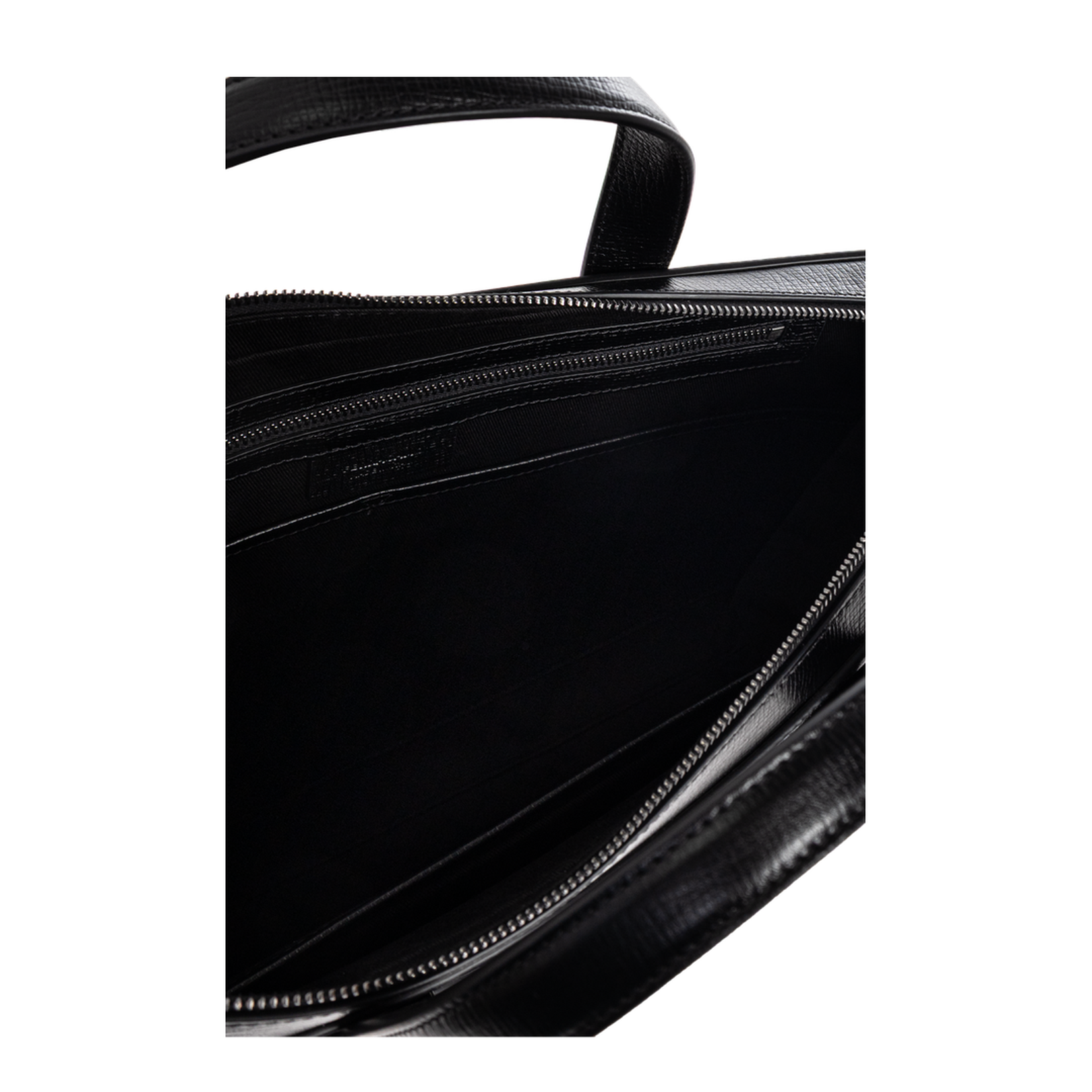 Leather Briefcase Logo Leather Black - Image 5