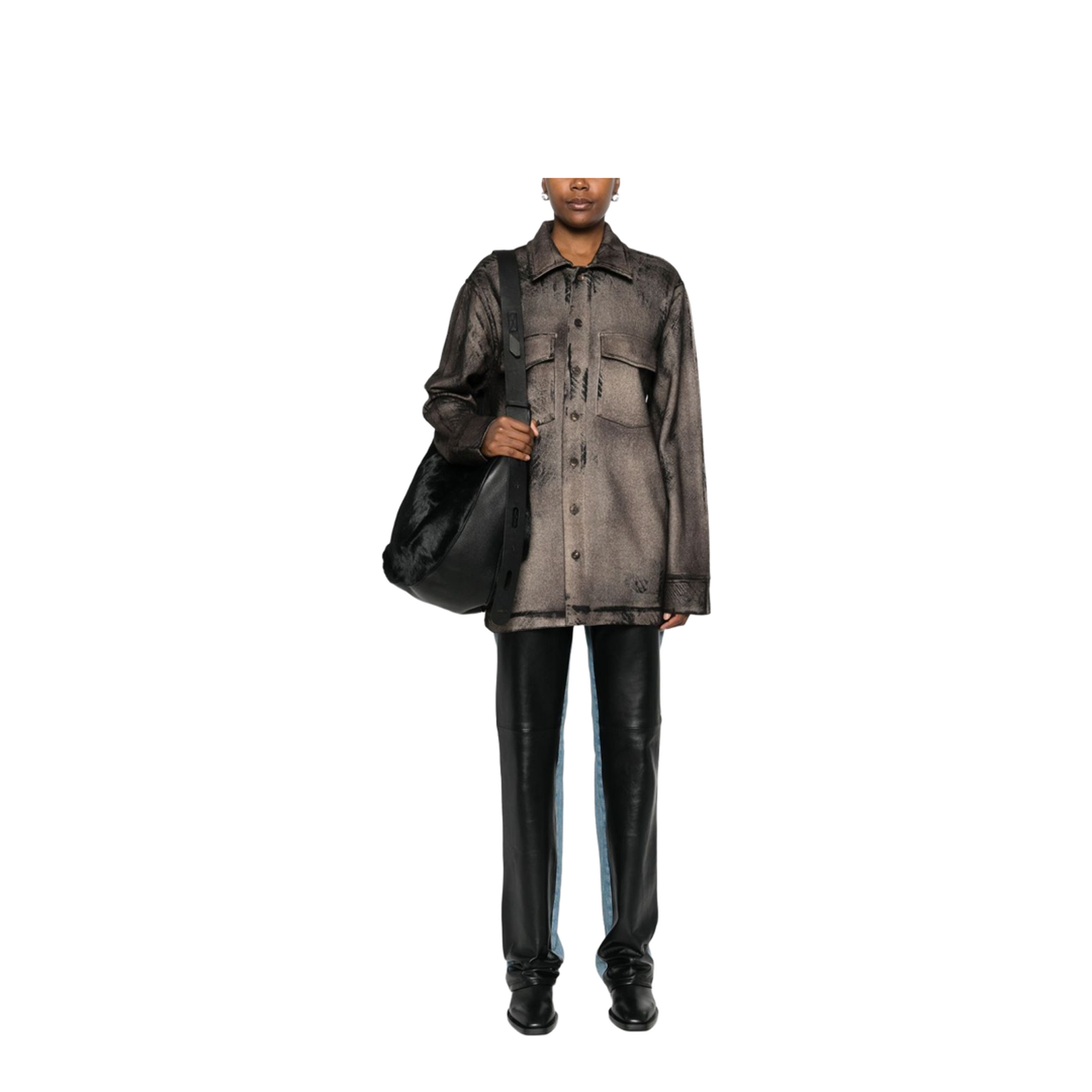 Wool And Cashmere Blend Shirt in Brown - Image 2