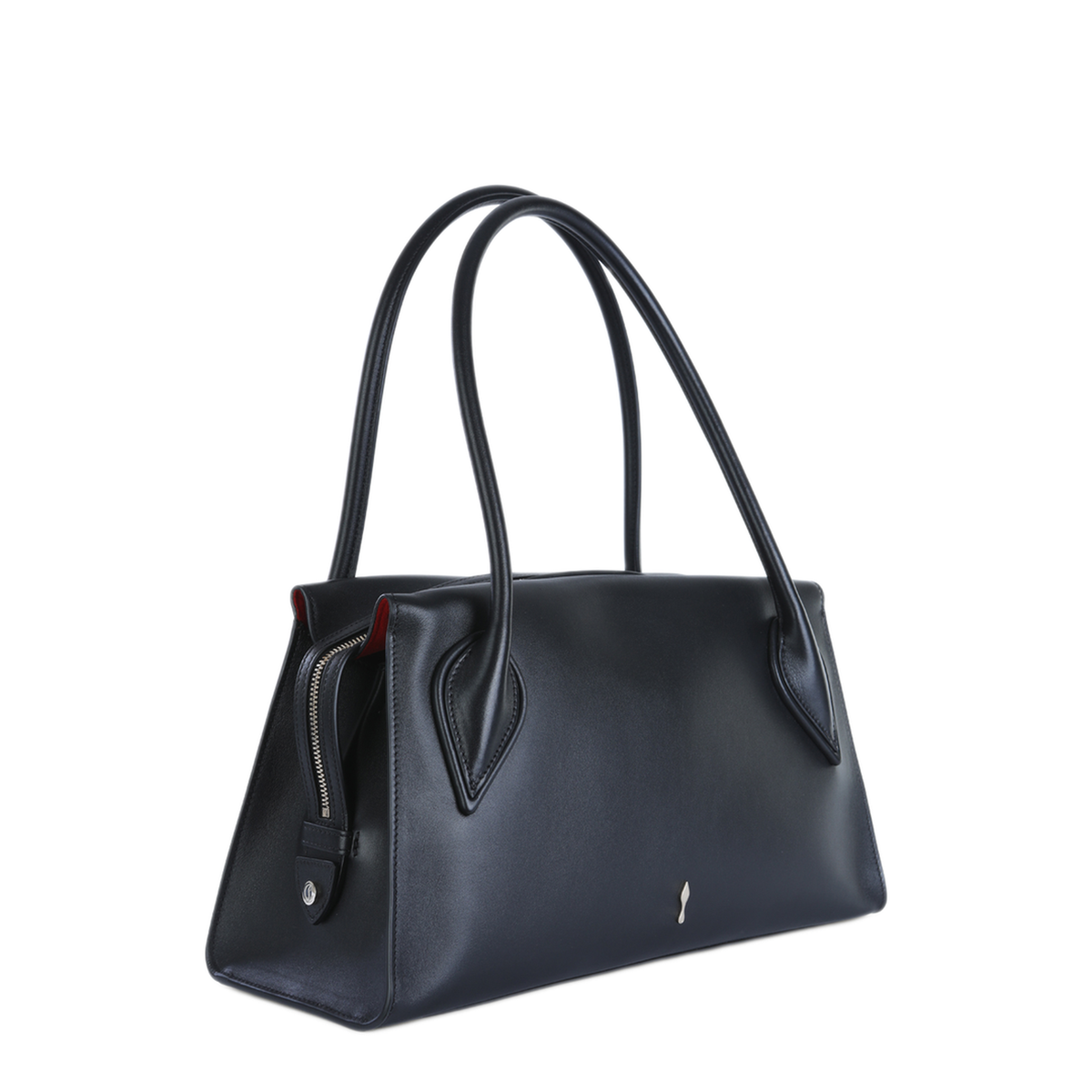 Venus Medium Calf Leather Shoulder Bag - Black - Image 4