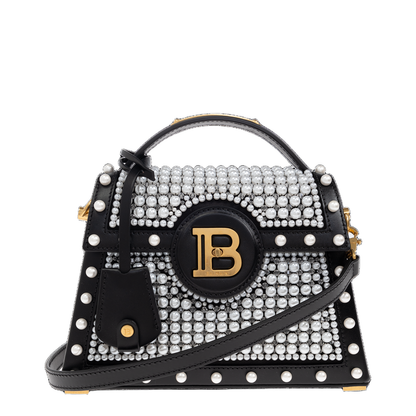 B-Buzz Dynasty Bag in Leather and Embroidered Satin - Image 1