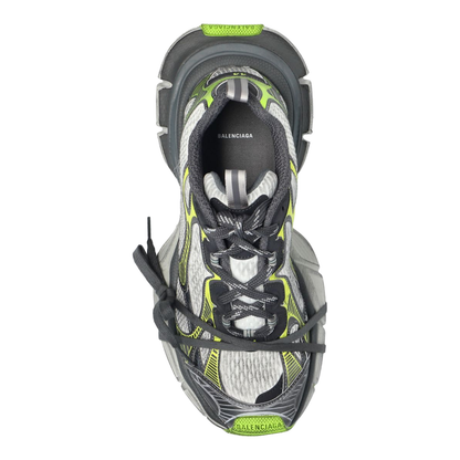 3XL Trainers in White Grey Green Yellow - Image 4