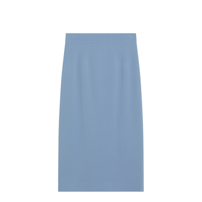 Light Blue Stretch Cady Skirt - Image 1