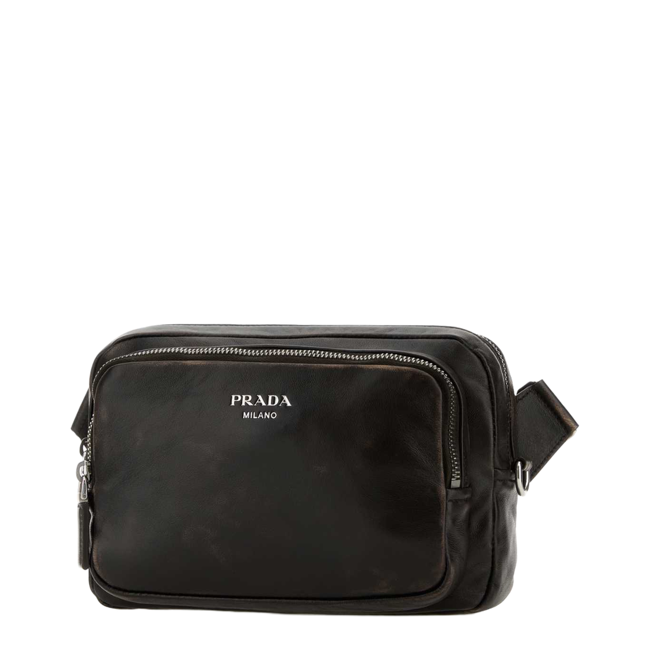 Dark Brown Nappa Leather Crossbody Bag - Image 2