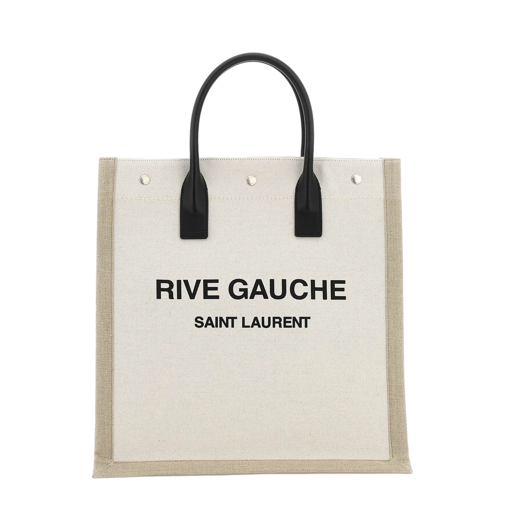Two-tone Canvas Rive Gauche Shopping Bag - Image 1