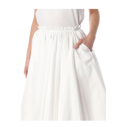 White Cotton Skirt - Image 3