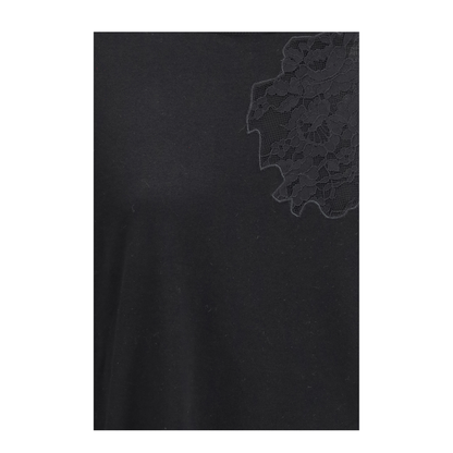Wool Sweater with Lace Inserts - Image 3