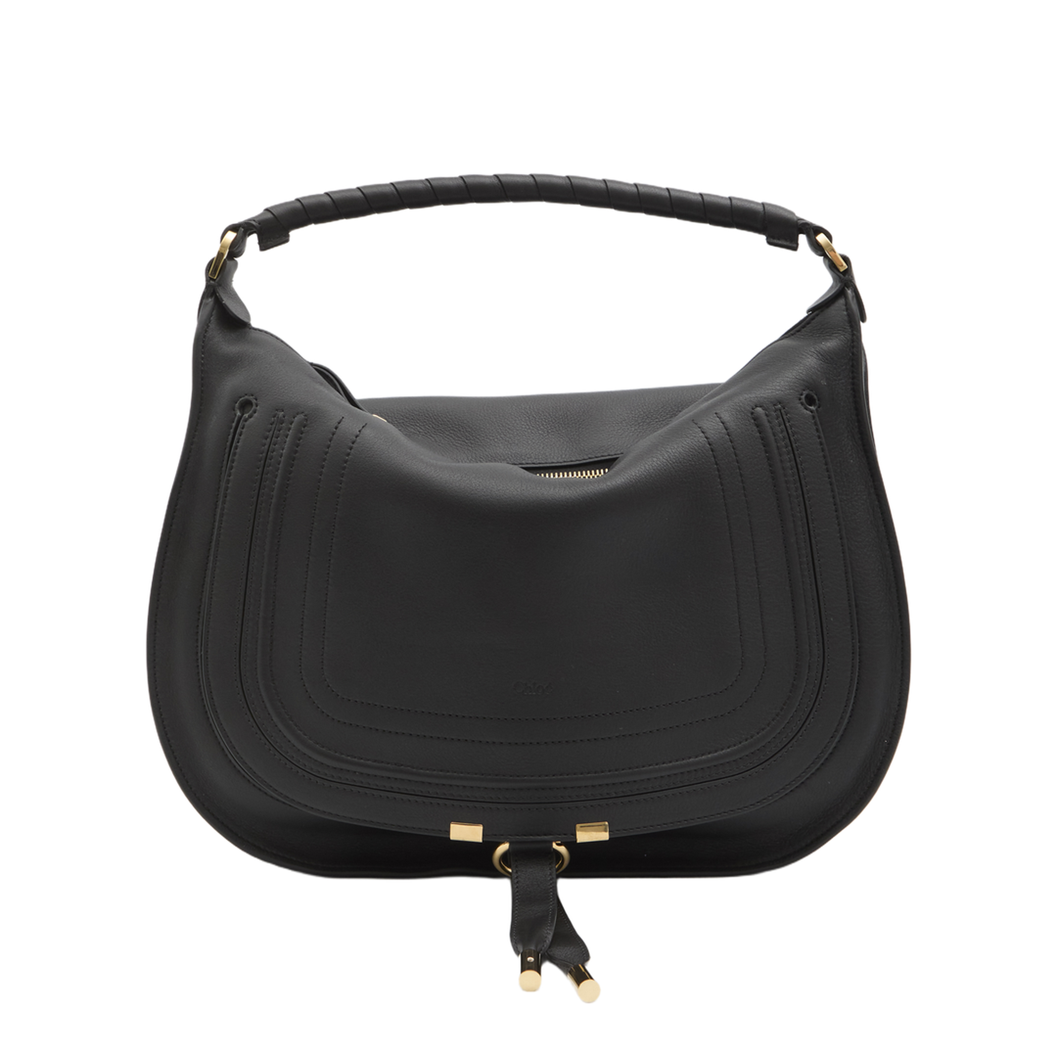 Shoulder Bag in Soft Leather Black - Image 1