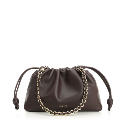 Flamenco Purse Medium Leather Shoulder Bags - Brown - Image 1