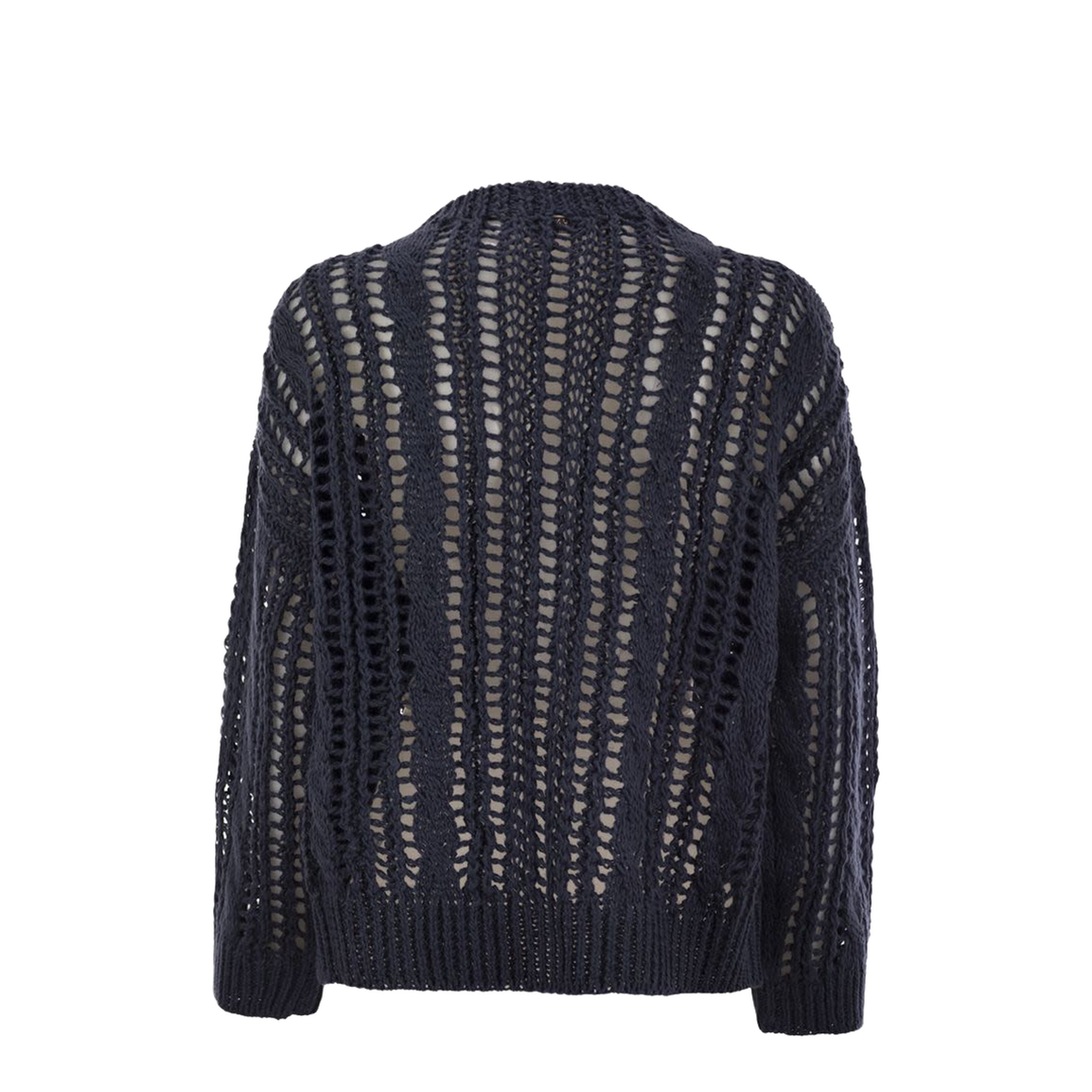 Cable & Mesh Jute and Cotton Jersey - Image 1