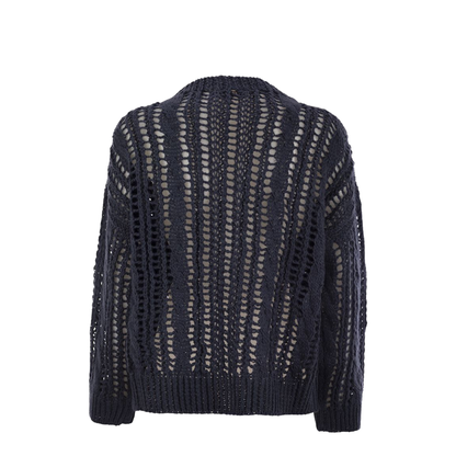 Cable & Mesh Jute and Cotton Jersey - Image 1