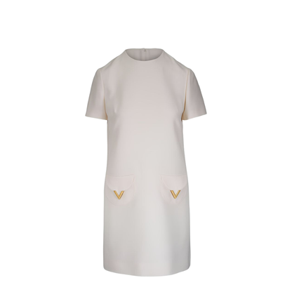 Vlogo Signature Wool And Silk Dress - Image 1