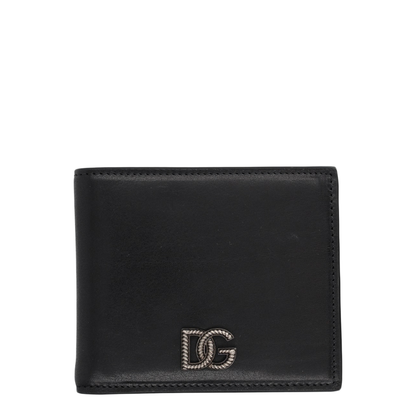 Tempesta Calfskin Bi-Fold Wallet With Logo Plaque - Image 1