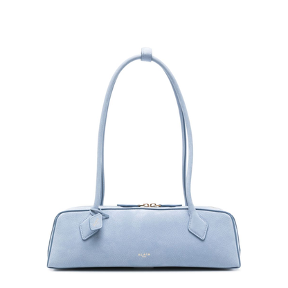 Le Teckel Medium Calf Leather Shoulder Bag - NAVY - Image 1