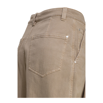Wide-leg Jeans Beige - Image 4