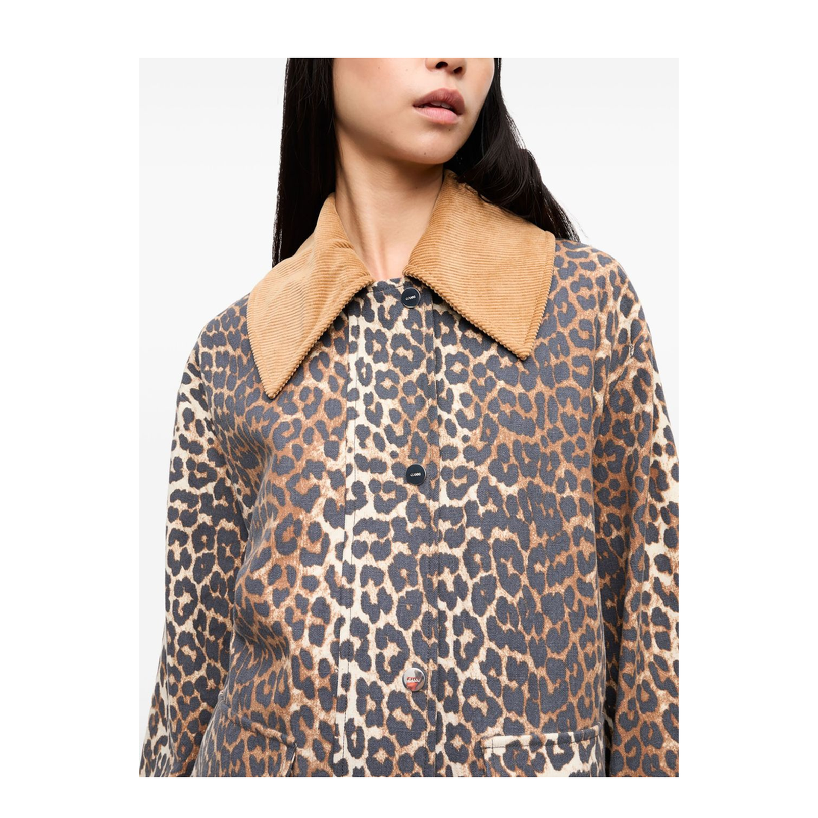 Leopard Print Midi Jacket - Image 2