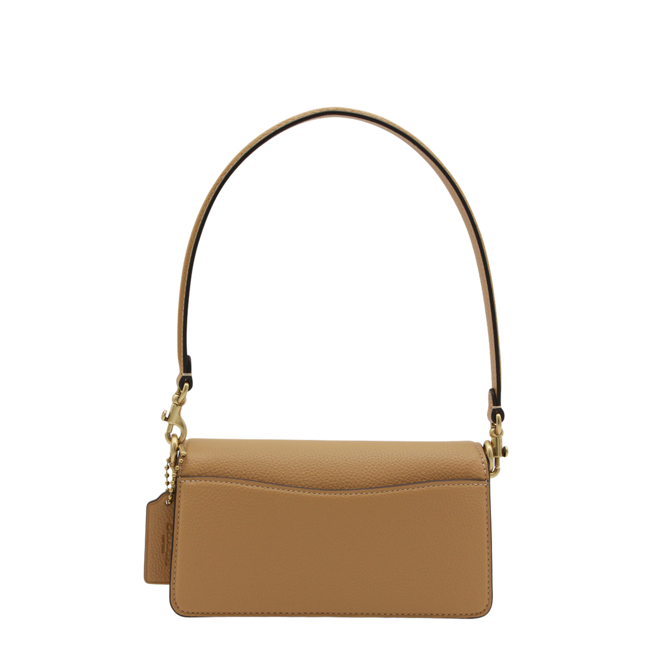 Tabby 20 Polished Pebble Leather Shoulder Bag - Biscuit - Image 6