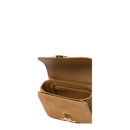 Teen Triomphe Bag in Striped Suede Calfskin - Image 4