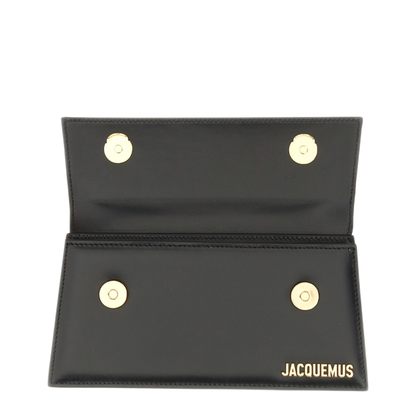 Le Chiquito Long Calf Leather Handbag - Black - Image 5