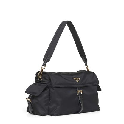 Explore Large Re-Nylon Shoulder Bag - Black - Image 2
