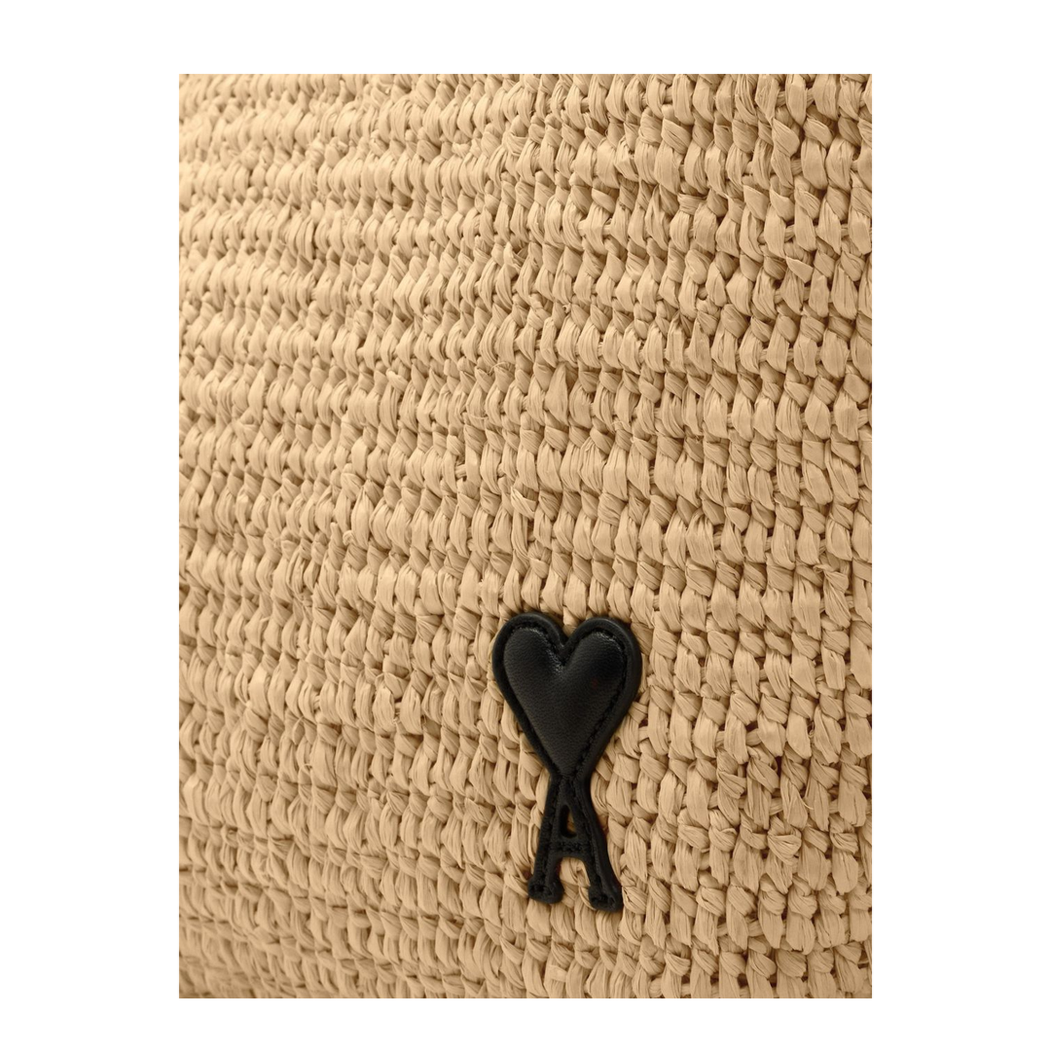 Ami de Coeur Raffia Tote Bag - Natural - Image 5