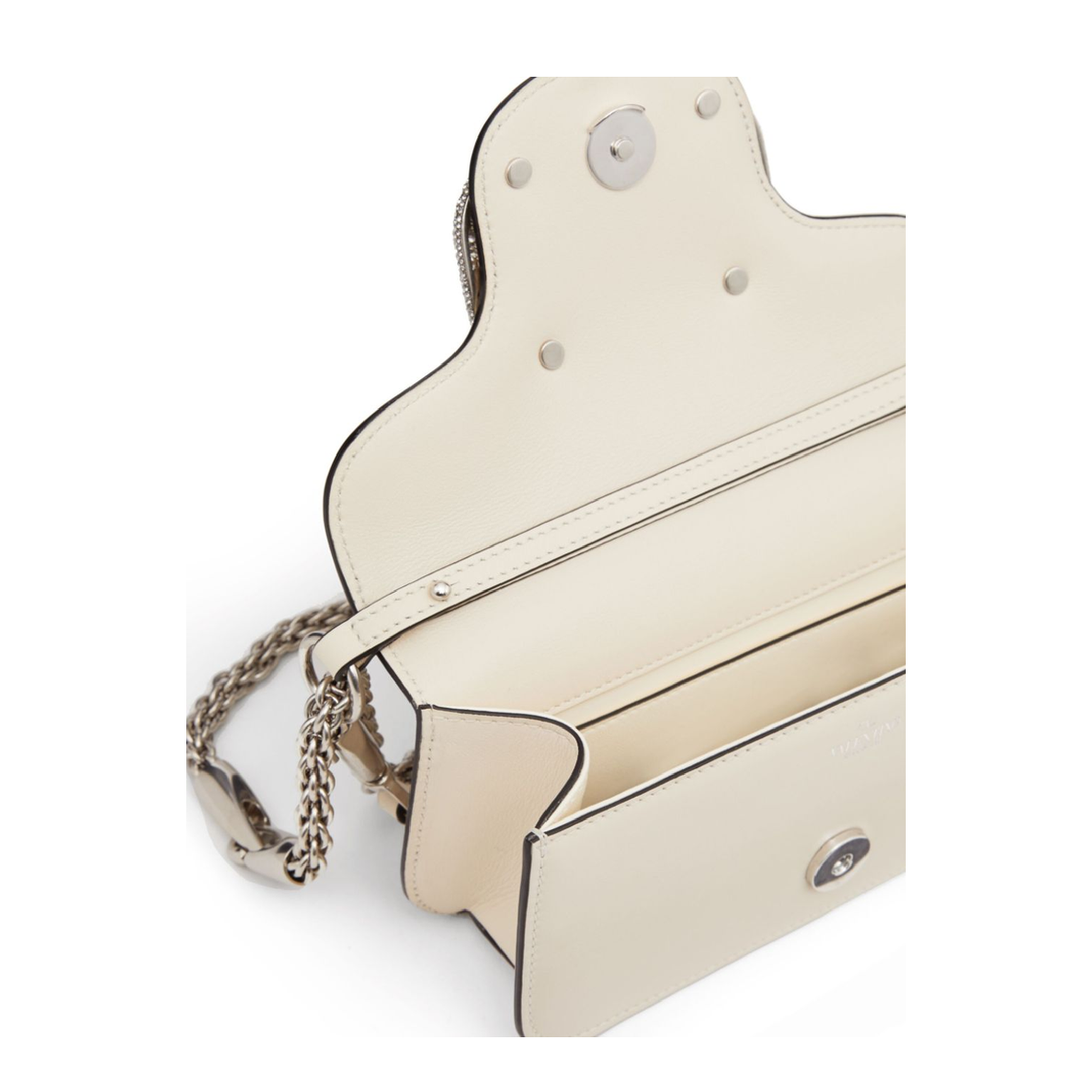 V-Logo Ivory Handbag - Image 7