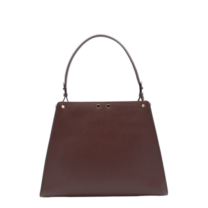 Way Medium Calfskin Top Handle Bag - Dark Brown - Image 5