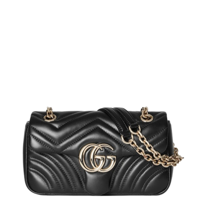 Small Shoulder Bag Black Leather - Image 1