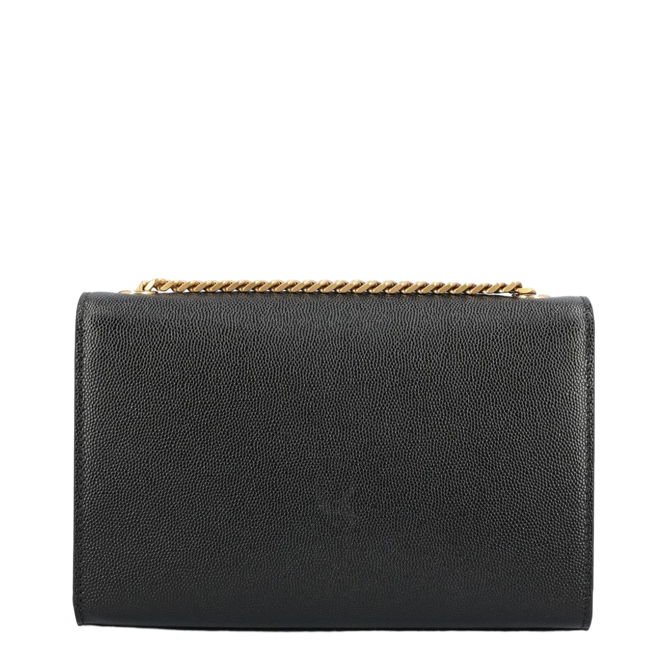 Kate Small Grain de Poudre Leather Chain Bag - Black - Image 4