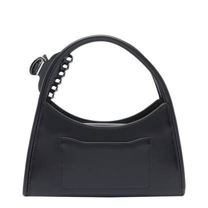 Glam Claw Clip Crossbody Bag Leather Black - Image 3