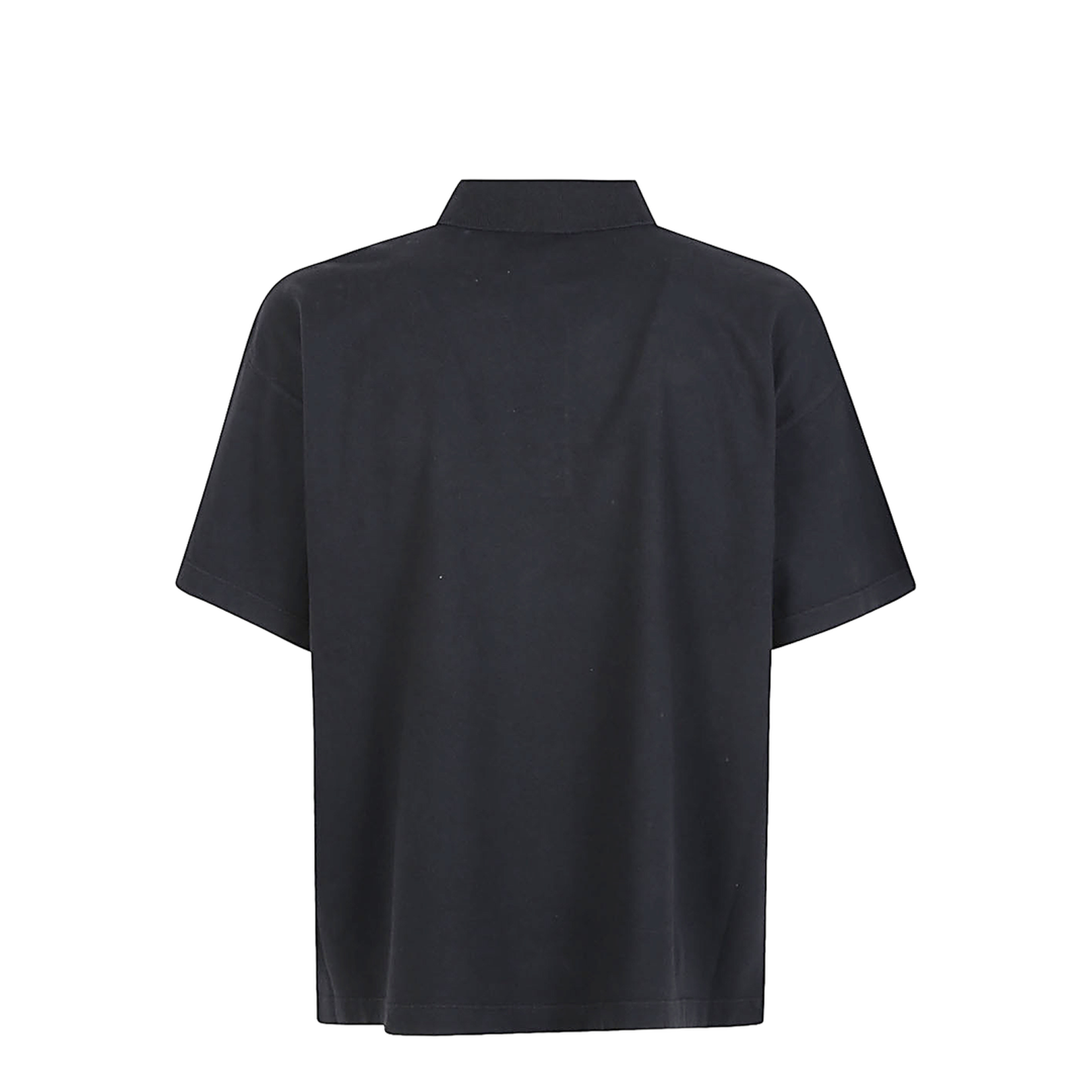 Black Oversized Polo Shirt - Image 2