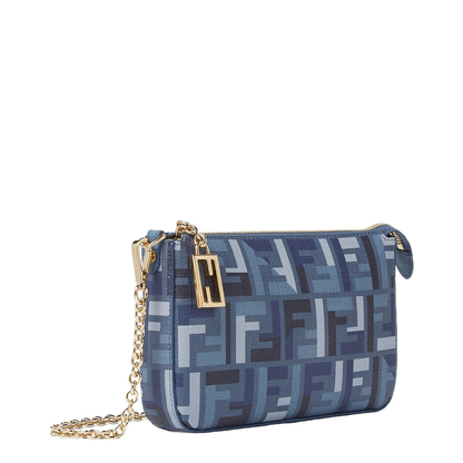 Baguette Canvas Clutch - Navy Blue - Image 2