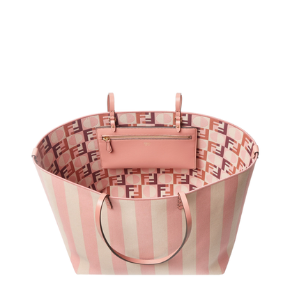 Roll Large Canvas Tote Bags - Pastel pink - Image 5