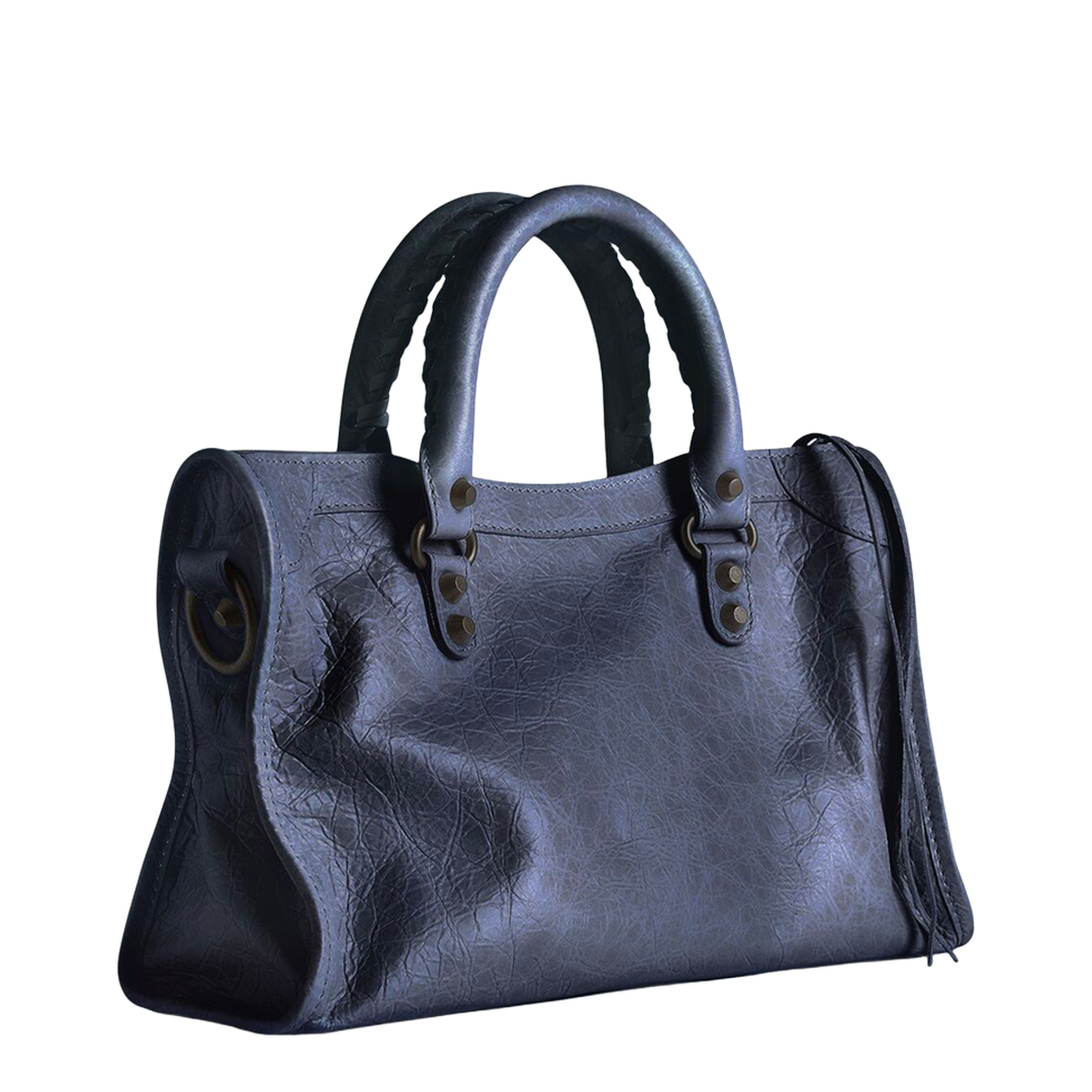 Le City Small Arena Lambskin Top-Handle Bag - Dark Maree - Image 2