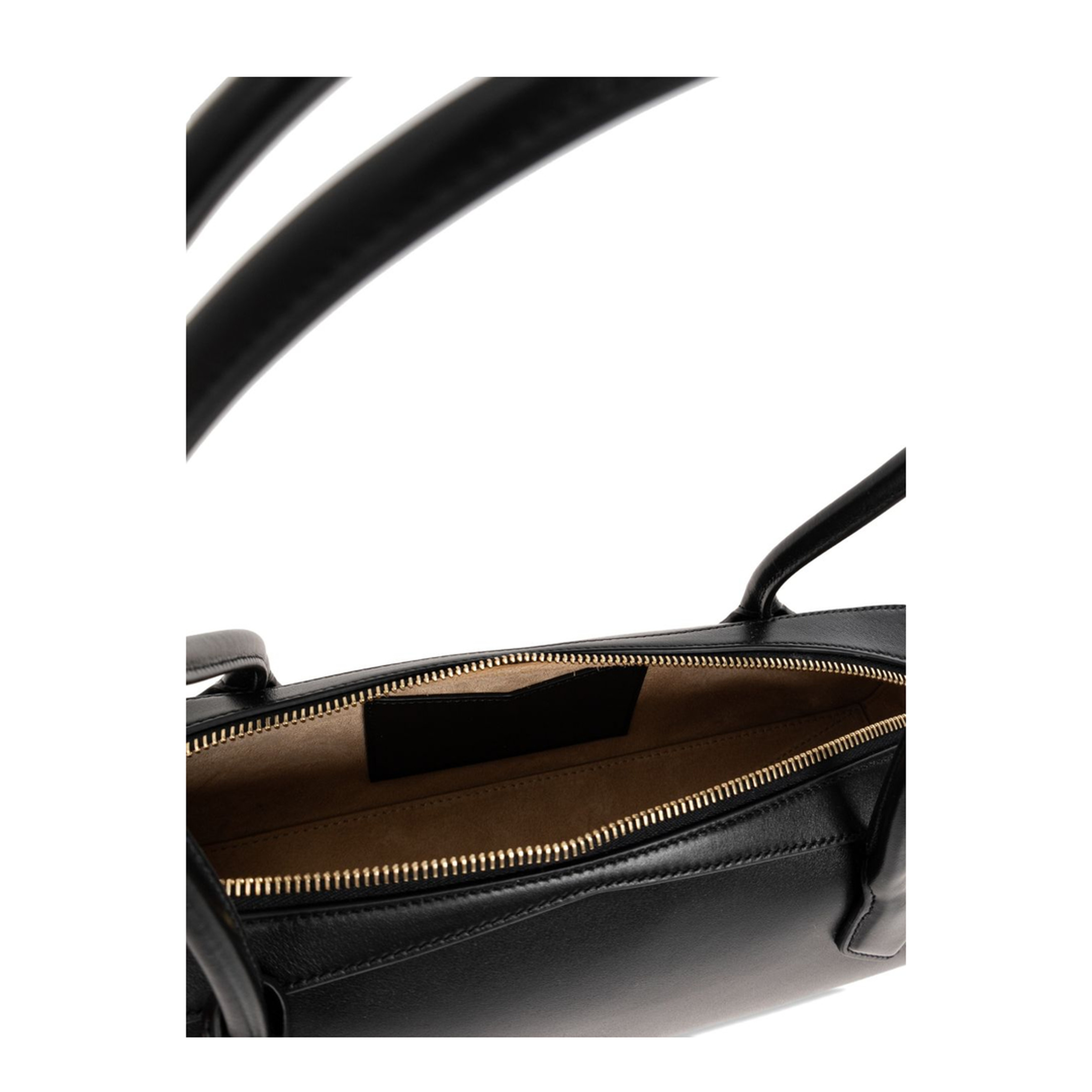 Le Teckel Medium Nubuk Shoulder Bag - Brown/Gold - Image 5