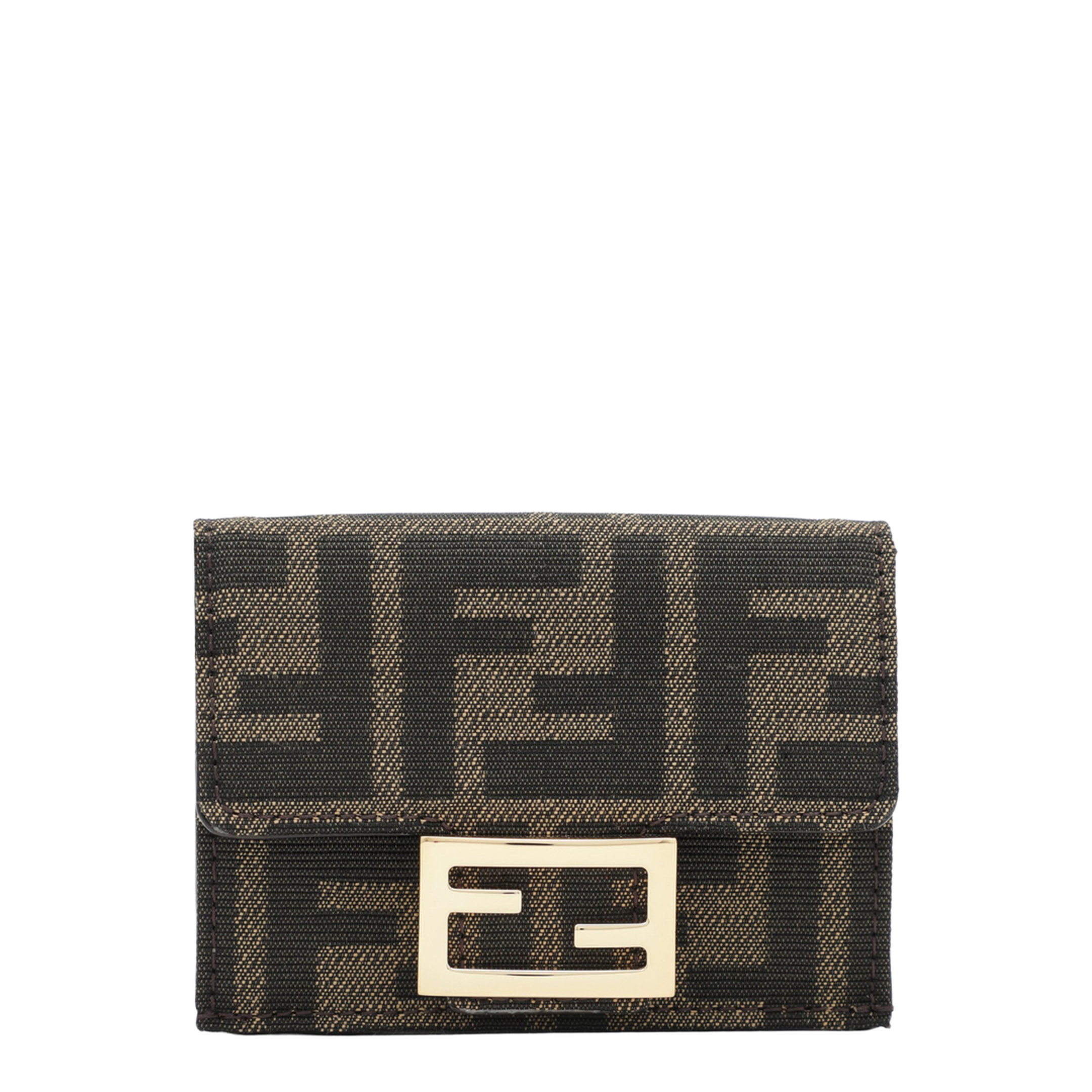 Micro Triflod Baguette in FF Fabric and Leather - Image 1