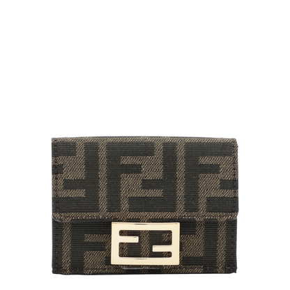 Micro Triflod Baguette in FF Fabric and Leather - Image 1