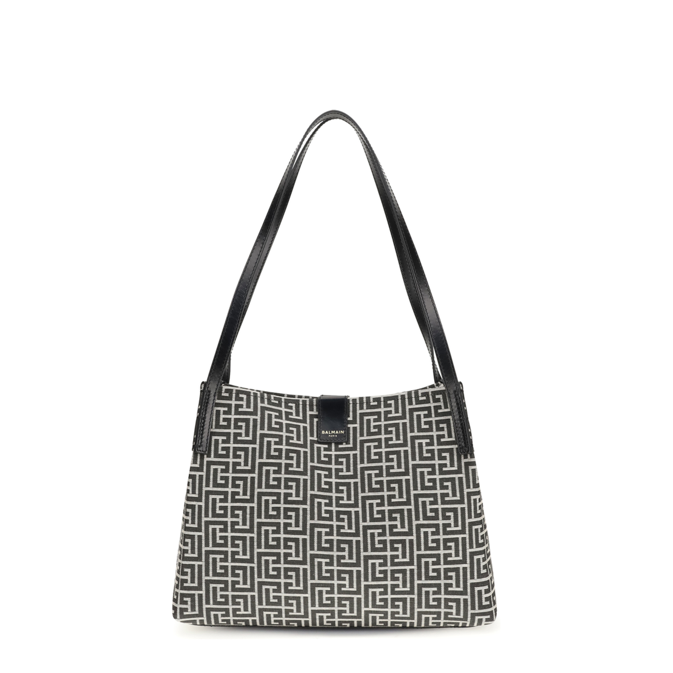 Release Small Calfskin Tote - Ivory and Black - Image 1