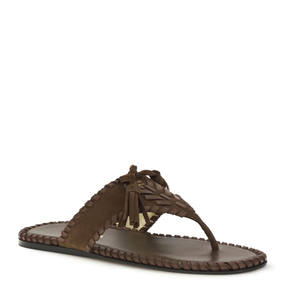 Thong Sandals With Tassels - Image 2