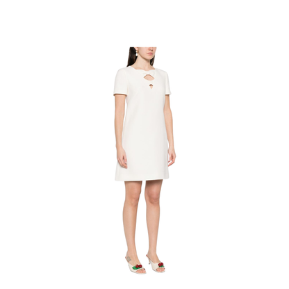 Wool And Silk Blend Short Dress - Image 4