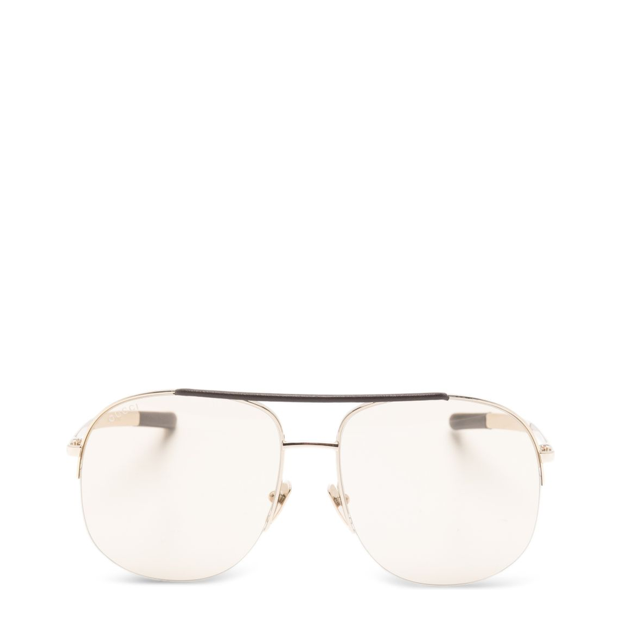 Navigator sunglasses in gold - Image 1