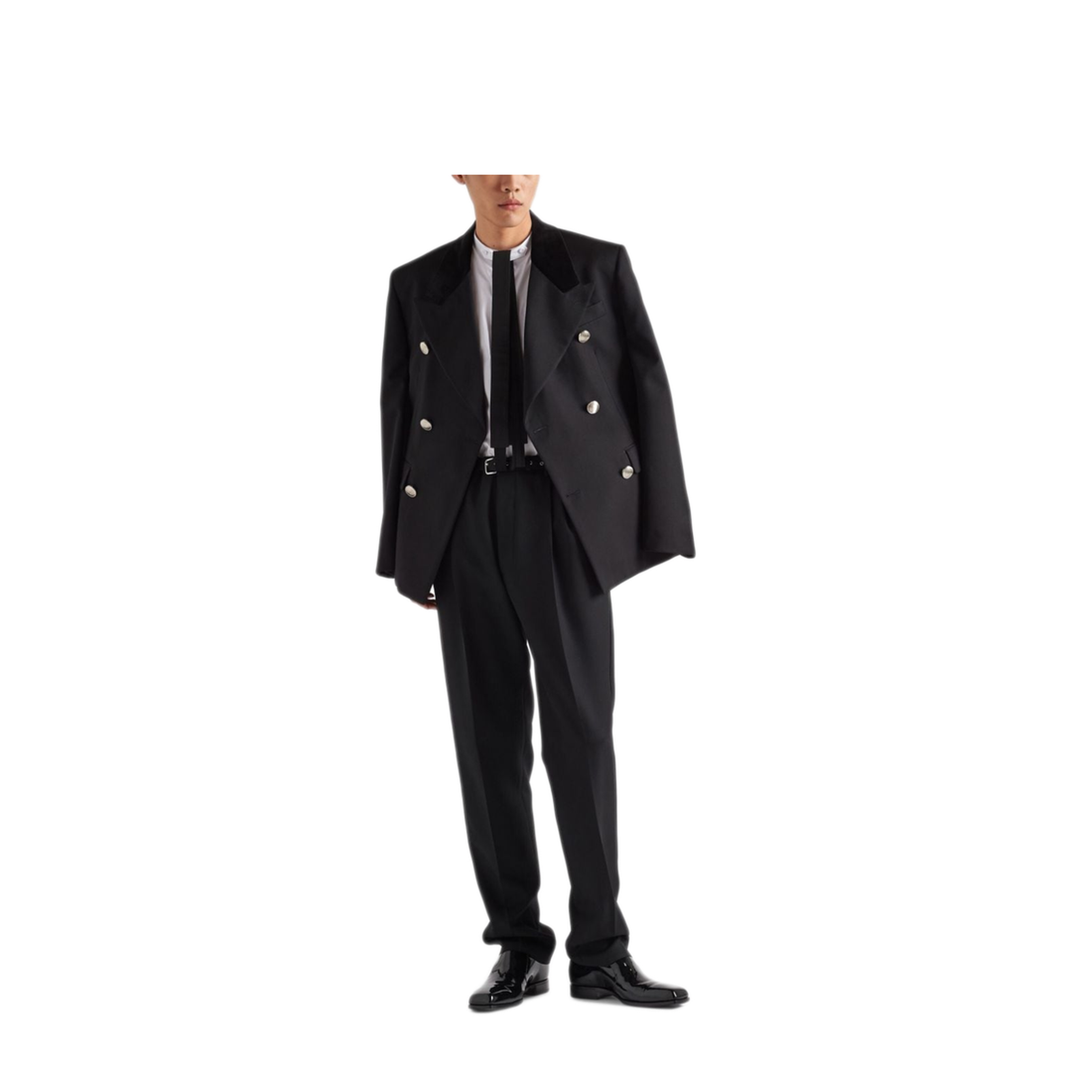 Belted Wool Straight-Leg Trousers - Image 2