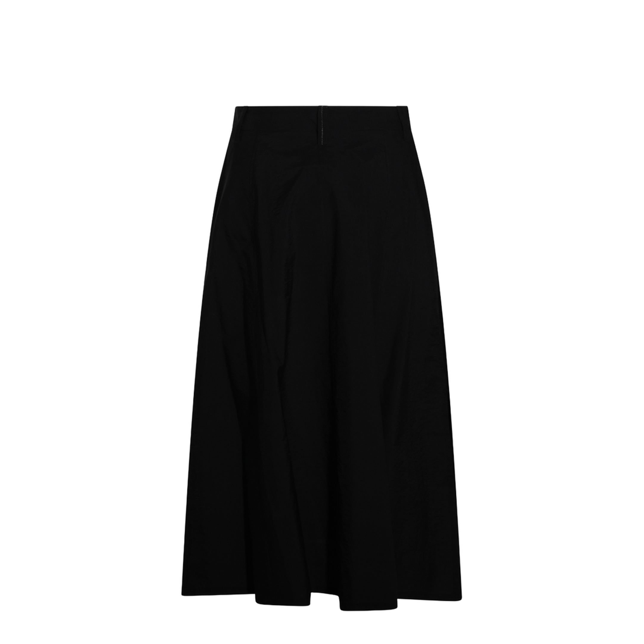 Women's Button Flared Skirt Black - Image 4