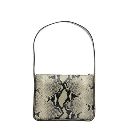 Lori Squared Small Calfskin Shoulder Bag - Beige - Image 3