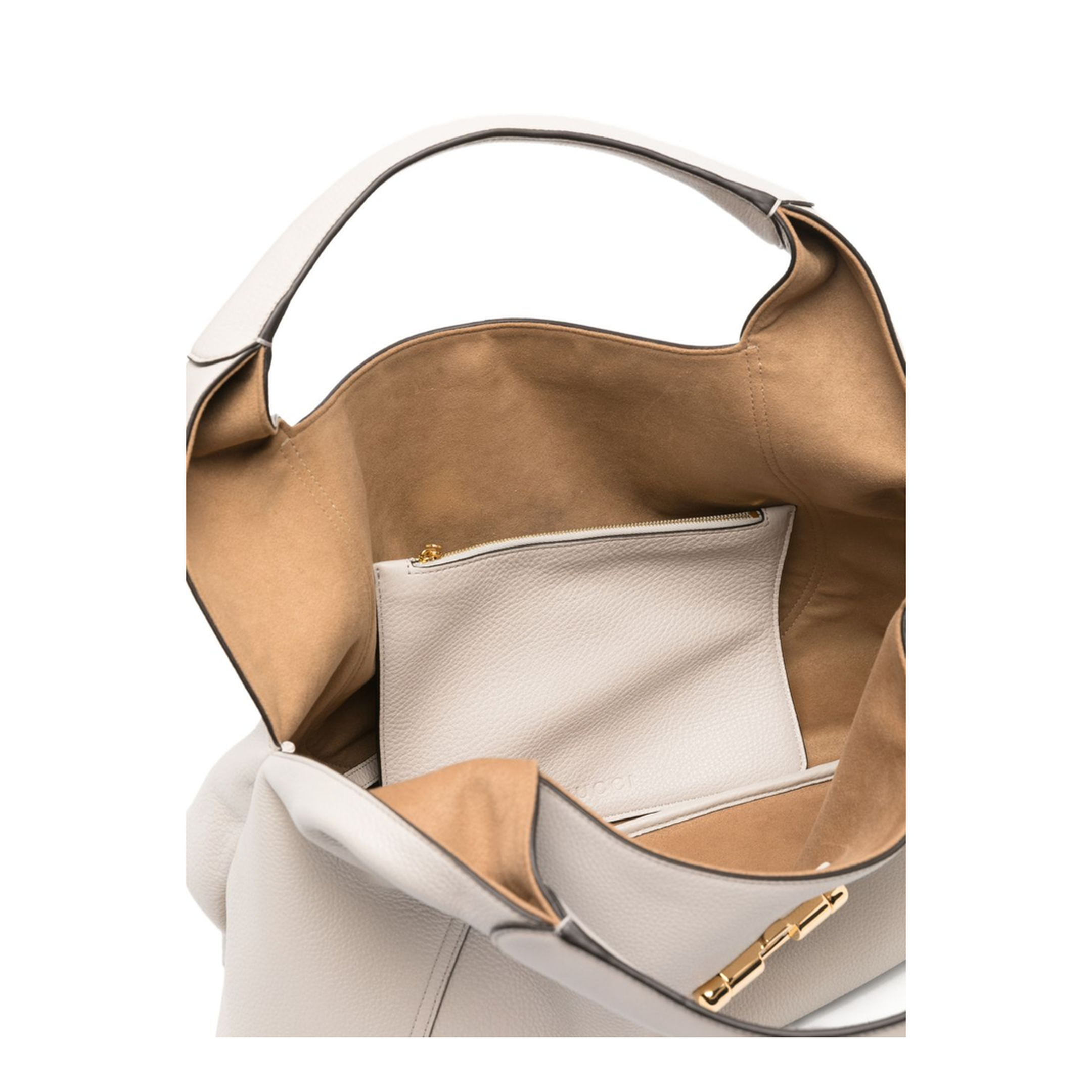 Softbit Maxi Calfskin Shoulder Bag - Sphinx - Image 2