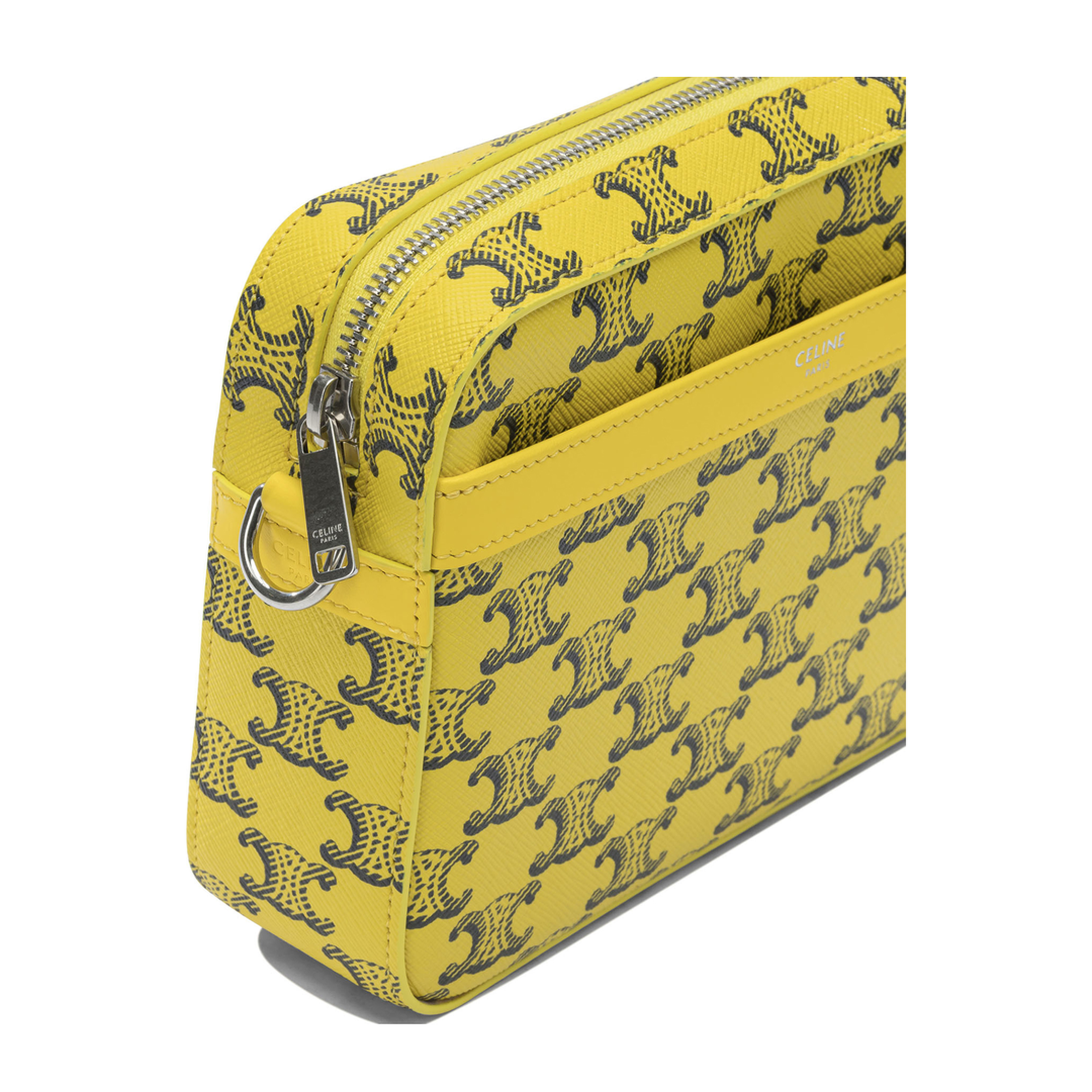 Triomphe Canvas Small Canvas Messenger Bag - Ultra Yellow - Image 4