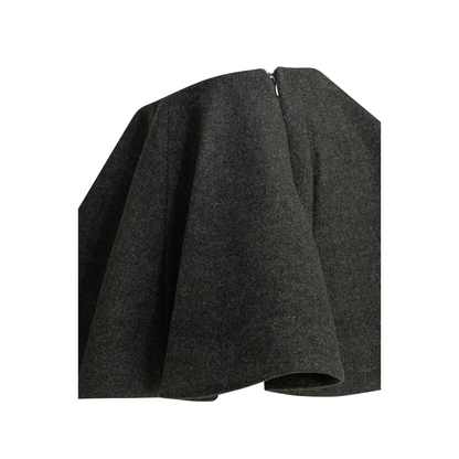 Flared Wool Miniskirt - Image 4