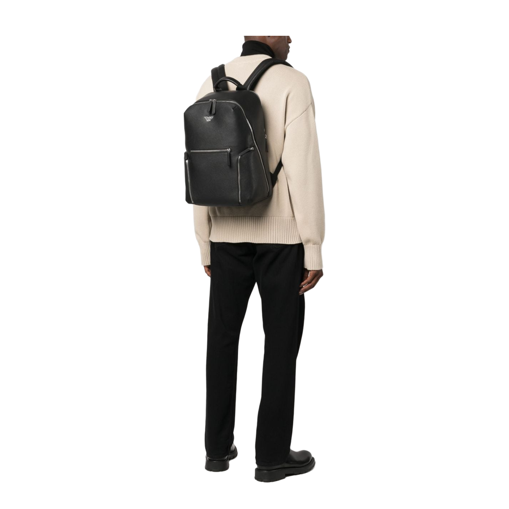 Logo-Embossed Zip-Fastening Backpack - Image 5